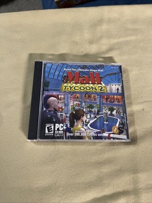 Mall Tycoon 2 PC CD ROM Computer Sim Video Game 2004 Rated E Mega Mall Builder