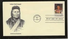 INDIAN CHIEF JOSEPH FDC 1968 WASHINGTON, DC JERRY'S COVERS ONLY 1 MADE
