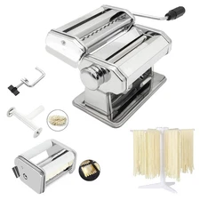 Machine 9 Thickness Settings 2 in 1 Cutter Ravioli Maker & Rack