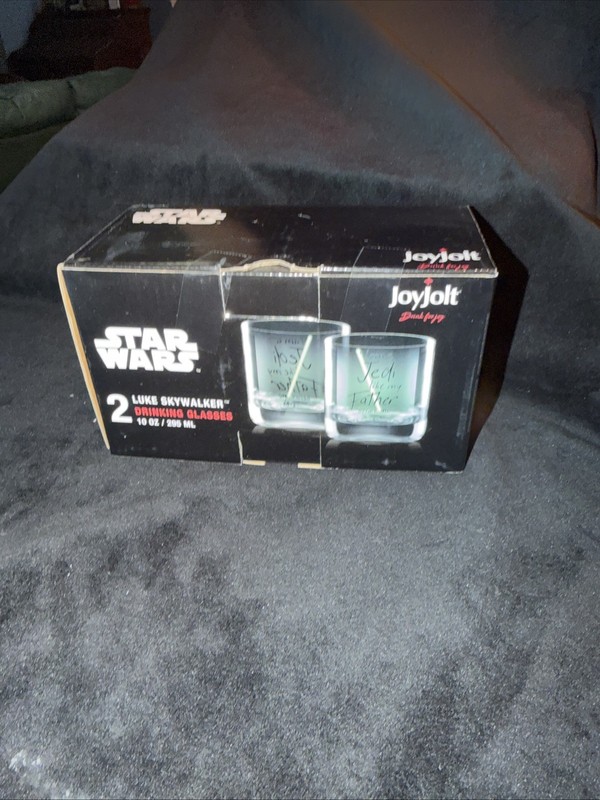 Star Wars Luke Skywalker Lightsaber Short Drinking Glass - 10 oz - Set of 2