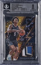 2022-23 SELECT SPARKS MEM GOLD PRIZMS #4 PAOLO BANCHERO BGS 8