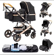 Kinderwagen 3in1 Black Gold   Babywagen, Bugg...