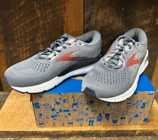 NIB Brooks 110365-043 Men's Addiction GTS 15 Grey/Ebony/Chili Oil Running Shoe