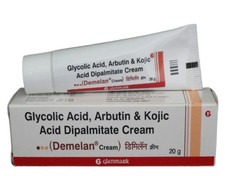 Demelan Cream NEW Glycolic Acid Kojic Acid Hyper Pigmentation-20 GM