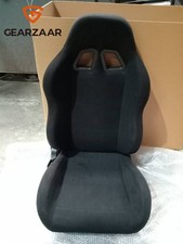 GEARZAAR Large Fixed Fibreglass Racing Bucket Seat + Runners