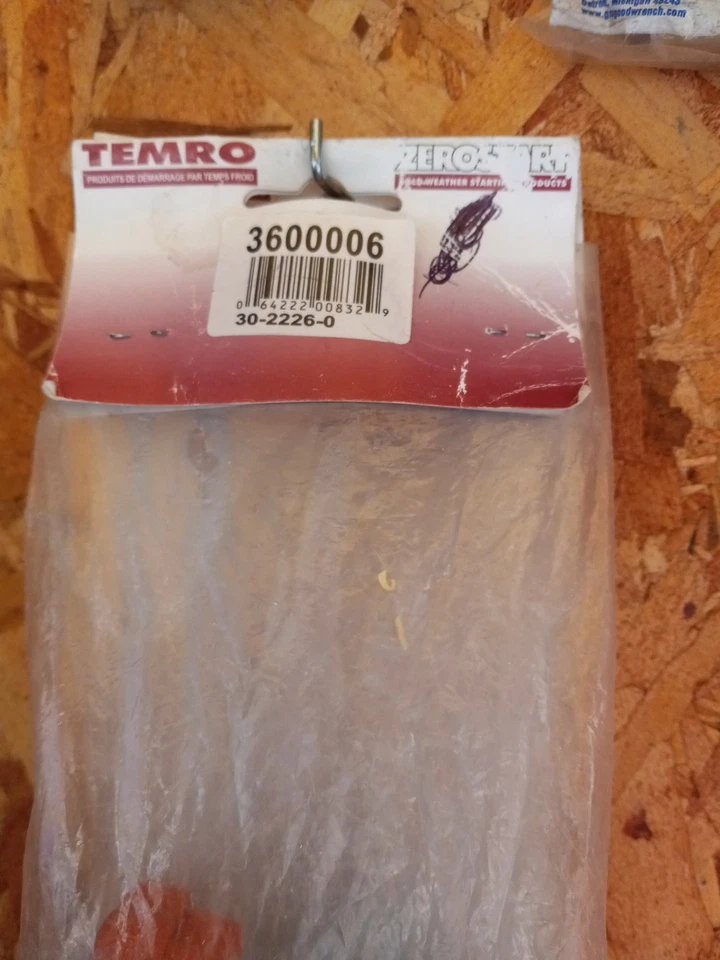 Cable calentador motor-enchufe de expansión tipo Zerostart/Temro 3600006 la mayoría GM 1968-2015 Foto 2 de 3