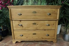 🩷 BIG!! Old Antique Victorian Pine Chest Drawers/ Sideboard/Kitchen/TV Stand 🩷