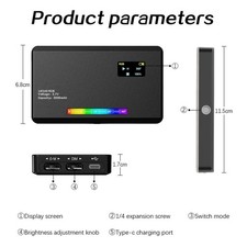 1 PCS 8W/3.7V Fill Light Lamp Adapter Portable For Video Shooting Accessories