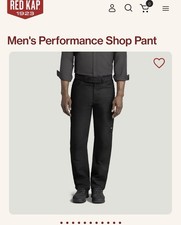 Red Kap Men's Double Knee No-Scratch Shop Pants 34x30