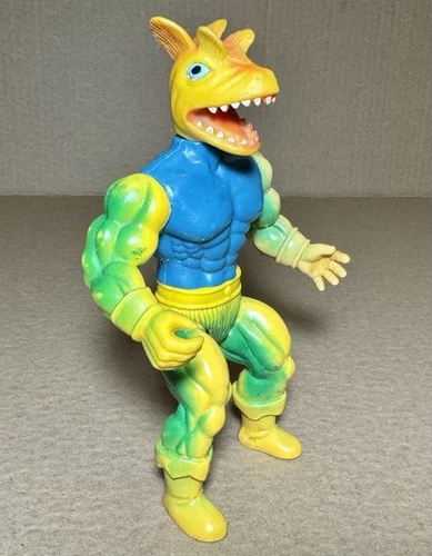 Vintage 1982 Remco Warrior Beasts Yellow Gecko Action Figure He-Man MOTU KO