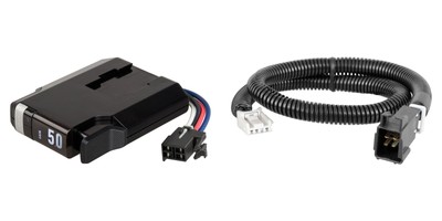 CURT Triflex Next Trailer Brake Controller w/ Custom Wiring Harness 51146 51530