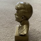 John F. Kennedy Metal Bust Collectible Sculpture Gold Tone Politics — photo 4