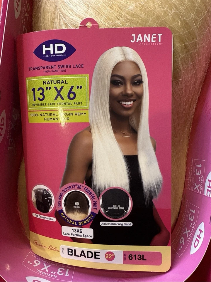 Cabello Humano HD Encaje Frontal 26” NUEVO Color 613L Prearrancado, Prepersonalizado Foto 3 de 4