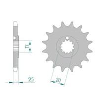 Afam Ritzel #428 14 ZäHne (FüR: Husqvarna Tc 85 (19/16 Zoll) 14-22 )