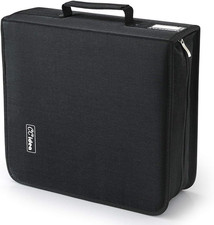 DVD Case Storage Holder 264 Capacity Media Binder CD Wallet Disc Booklet Black