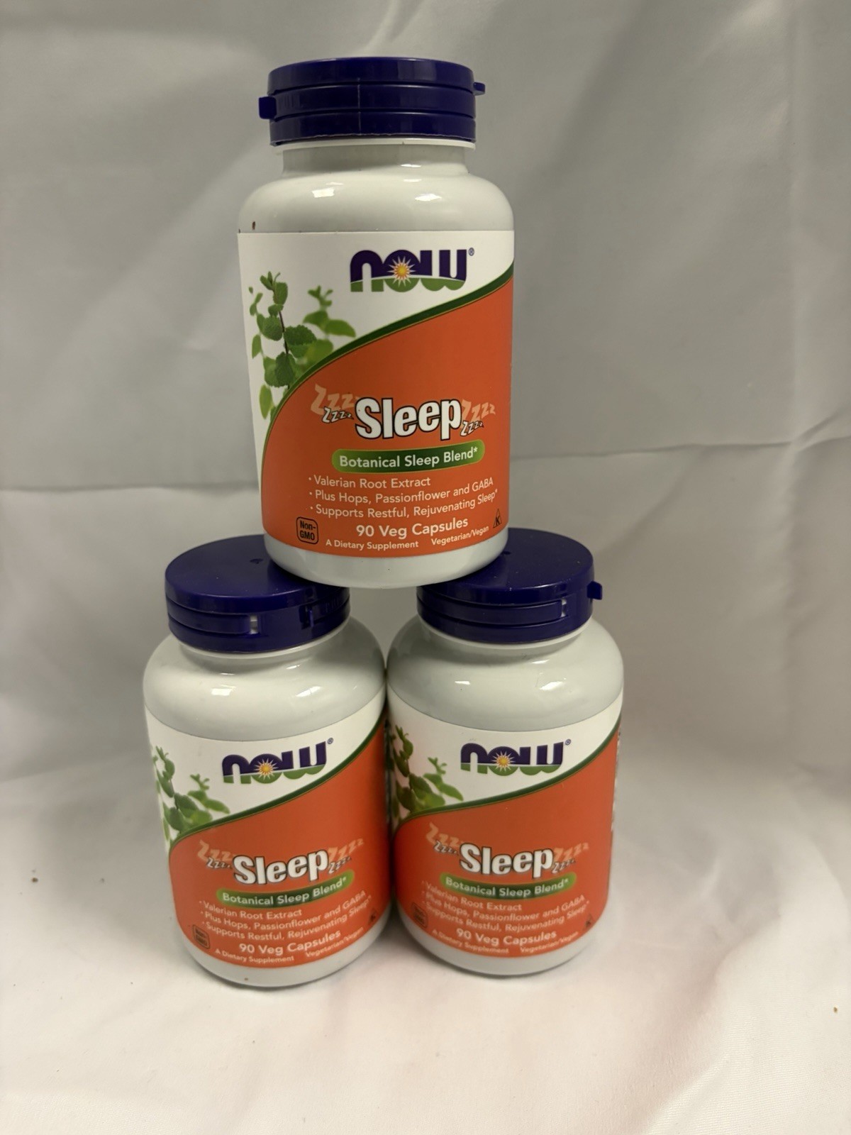 NOW FOODS (2 PACKS) Sleep 90 Veg Capsules