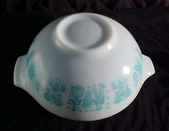 PYREX - BUTTERPRINT - Amish/Rooster/Wheat CINDERELLA Mixing BOWL -#443 2-1/2 QT.