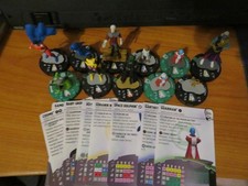 MARVEL AND DC HEROCLIX COSMIC 11 FIGURE LOT NEW WITH CARDS GANTHET COLLECTOR