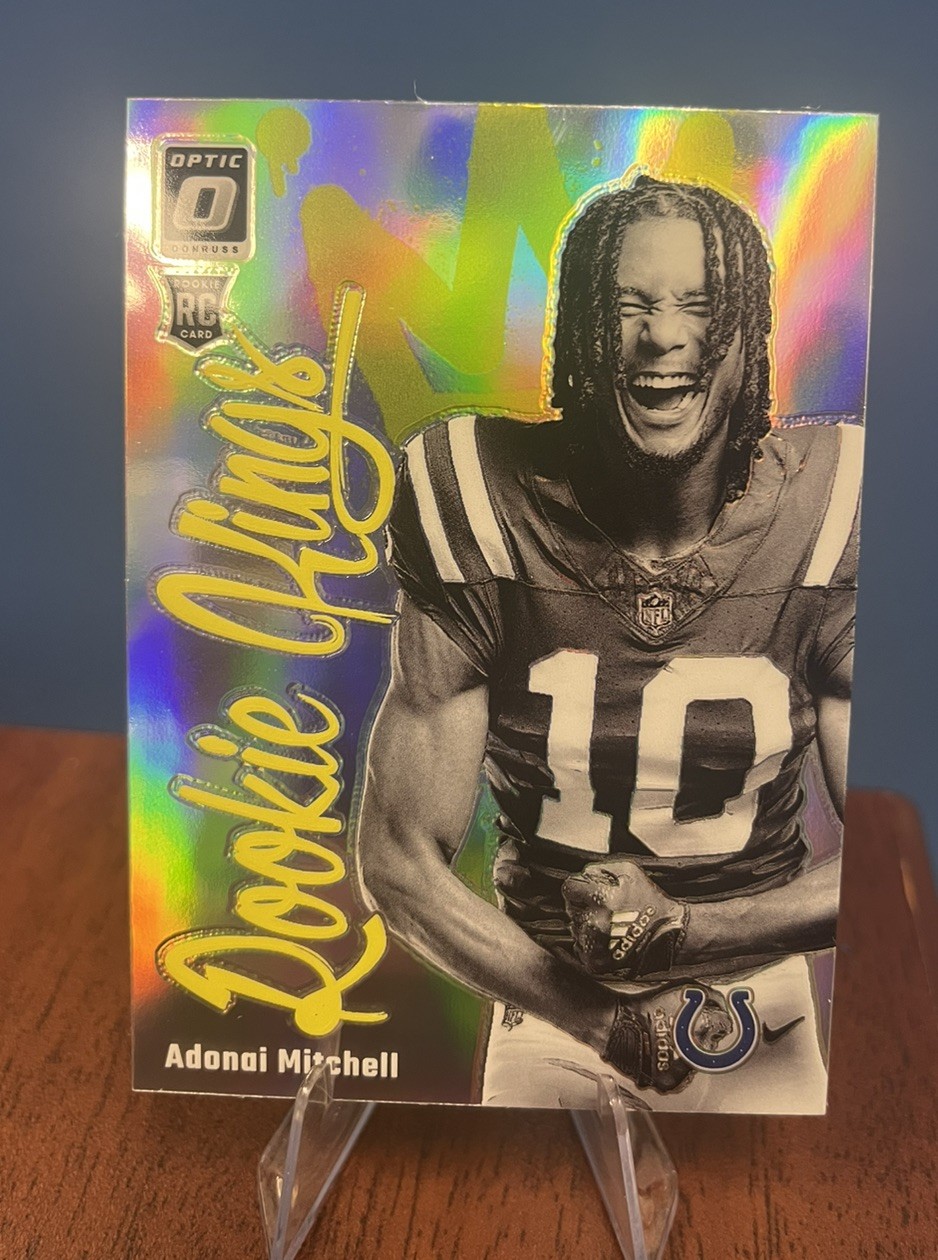 ADONAI MITCHELL 2024 DONRUSS OPTIC ROOKIE KINGS SSP COLTS RC JETS