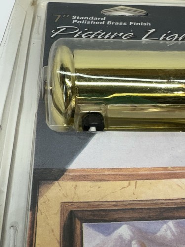 Vintage Angelo 7" polierte Messingoberfläche Bilderleuchte 75040 - Bild 13 von 14