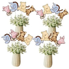 16PCS Vintage Winnie Centerpieces Baby Shower Decorations Table Center Pieces