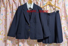 E183  Japanese SchoolGirl Uniform Winter Full Blazer Set Excellent. Size L