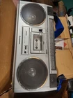 *READ* Vintage Sanyo M9802 Silver Boombox AM/FM Radio Cassette Parts Only