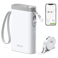 Nelko Label Maker Machine with Tape P21 Bluetooth Label Printer Wireless Mini...