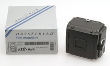 Hasselblad Magazin A12 black f&uuml;r 12 Aufnahmen Format 6x6 auf 120er Film V-System