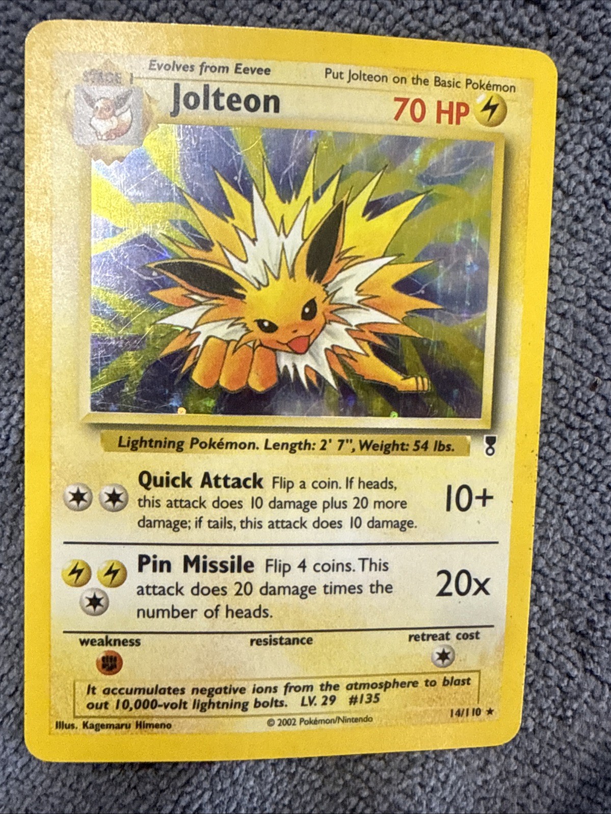 Jolteon Holo Rare | Legendary Collection 14/110 |  HP