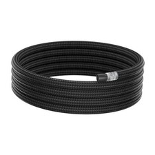 6AN Fuel Line, AN6 Braided Fuel Hose Nylon CPE, Transmission/Oil 10FT Black 6AN