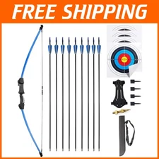 45" Youth Bow and Arrow Beginner Gift - Outdoor Archery Play
