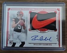 2025 National Treasures Dillon Gabriel True RPA 169 Nike Swoosh Patch Auto /2