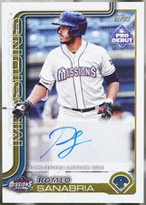 2025 Topps Pro Debut - Base Autographs #PD-4 Romeo Sanabria Baseball NM