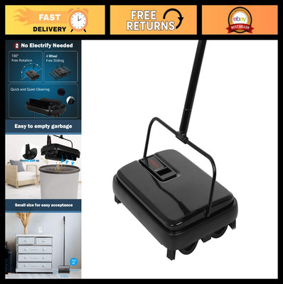 Mini Carpet Sweeper - Lightweight Handheld, No Noise, Non-Electric Manual Cleani