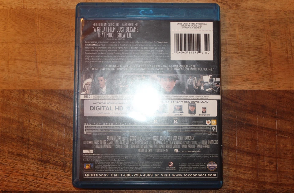 Once Upon a Time in America - Extended Director's Cut (2-Blu-ray, 2015) - Image 4 of 4