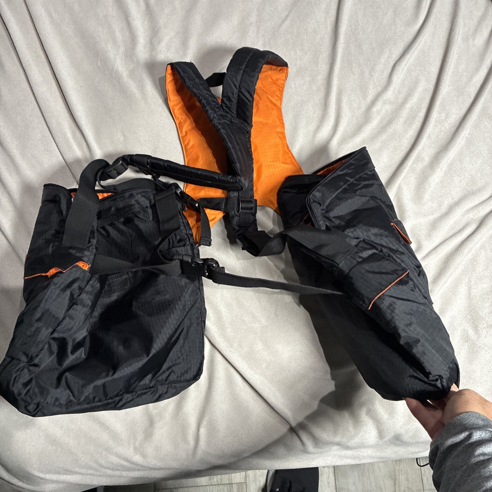 BackTPack Basic 3 Black Orange Backpack - image 7