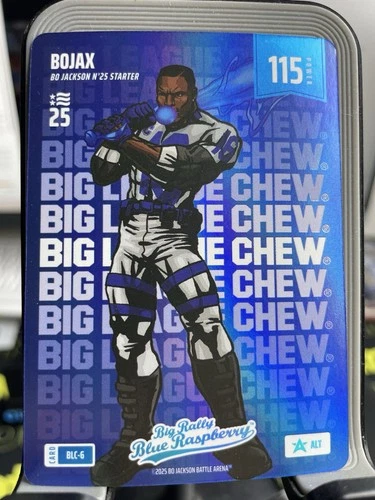 2025 NSCC Bo Jackson Battle Arena Big League Chew Bojax Blue Raspberry BLC-6 ALT