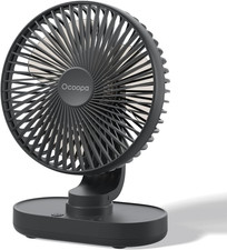OCOOPA 6.5'' Rechargeable Auto Oscillating Fan with 4 Speed Settings