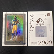 ❗️ TORRY HOLT 2000 SP Authentic Buyback Auto With COA Card Rookie AUTO 199/400. rookie card picture