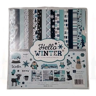 Echo Park Paper Co.  Hello Winter 12x12 Collection Kit Alisha Gordon & Kasie Fry