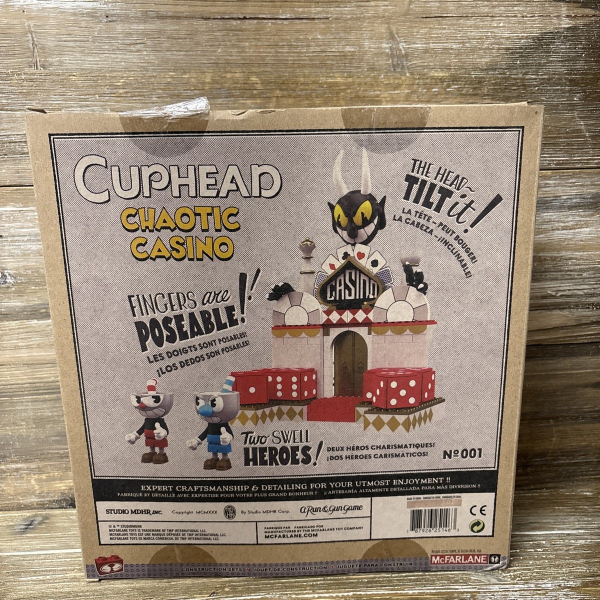 ゲームキャラクター McFarlane Toys Cuphead Chaotic Casino McFarlane Toys Cuphead Chaotic Casino Large Construction Set