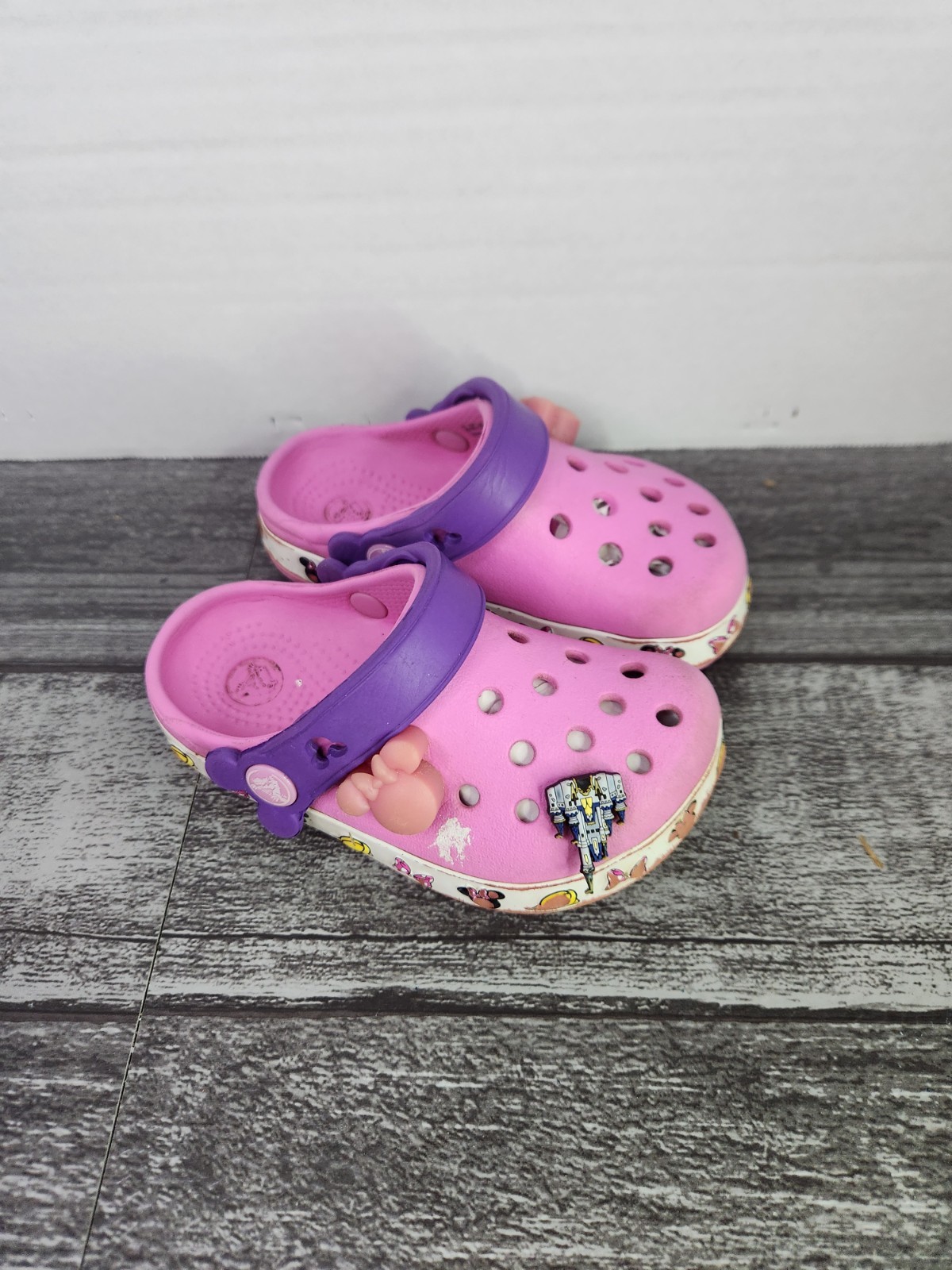 Crocs Mini Mouse Toddler Shoes Size 6C-image