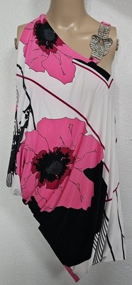 EUC Forever Unique Mini Dress tunic top pink Cocktail Party UK 12 Medium US 8 M
