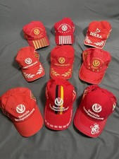 Michael Schumacher Ferrari F1 Cap Sammlung 9 St&uuml;ck World Champion DEKRA