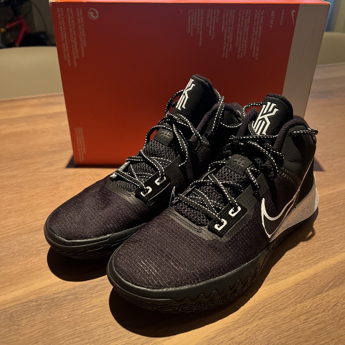 Size Nike Kyrie Flytrap Black White for sale online