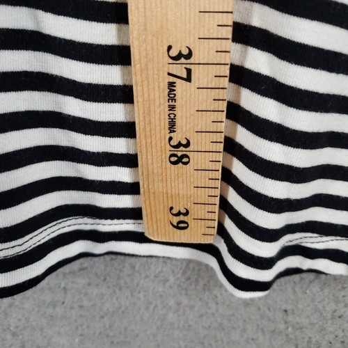 Old Navy Dress Womens Large Tall LT Blue White Swing Stripes Pullover Stretchy - Picture 5 of 10