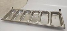 Pro Commercial Spice rack / shelf - 1/3 GN x 6 Gastronorm Pot Size - Wall Mount