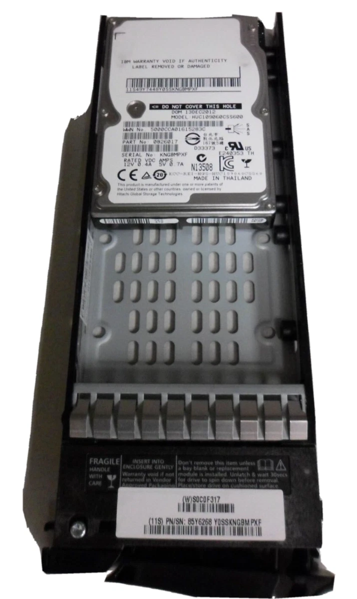 IBM 2.5 in Form Factor Internal Hard Disk Drives 600 GB Storage