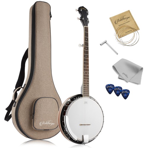 5-String Banjo - Full Size w/ Closed Back, Mahogany Resonator, Geared 5th Tuner